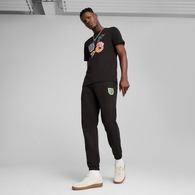 PUMA SPORTS LEGACY Graphic Mens Black Sweatpants - Image 3